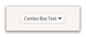 An example GtkComboBoxText